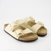Arizona Big Buckle Pantoletten in Beige