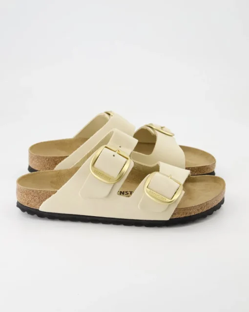 Arizona Big Buckle Pantoletten in Beige