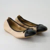 Auto Ballerinas in Beige