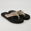 Beach Sandal Zehentrenner in Beige