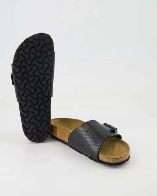 Catalina Birko-Flor Pantoletten in Schwarz