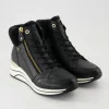 D0T77-02 Stiefeletten in Schwarz