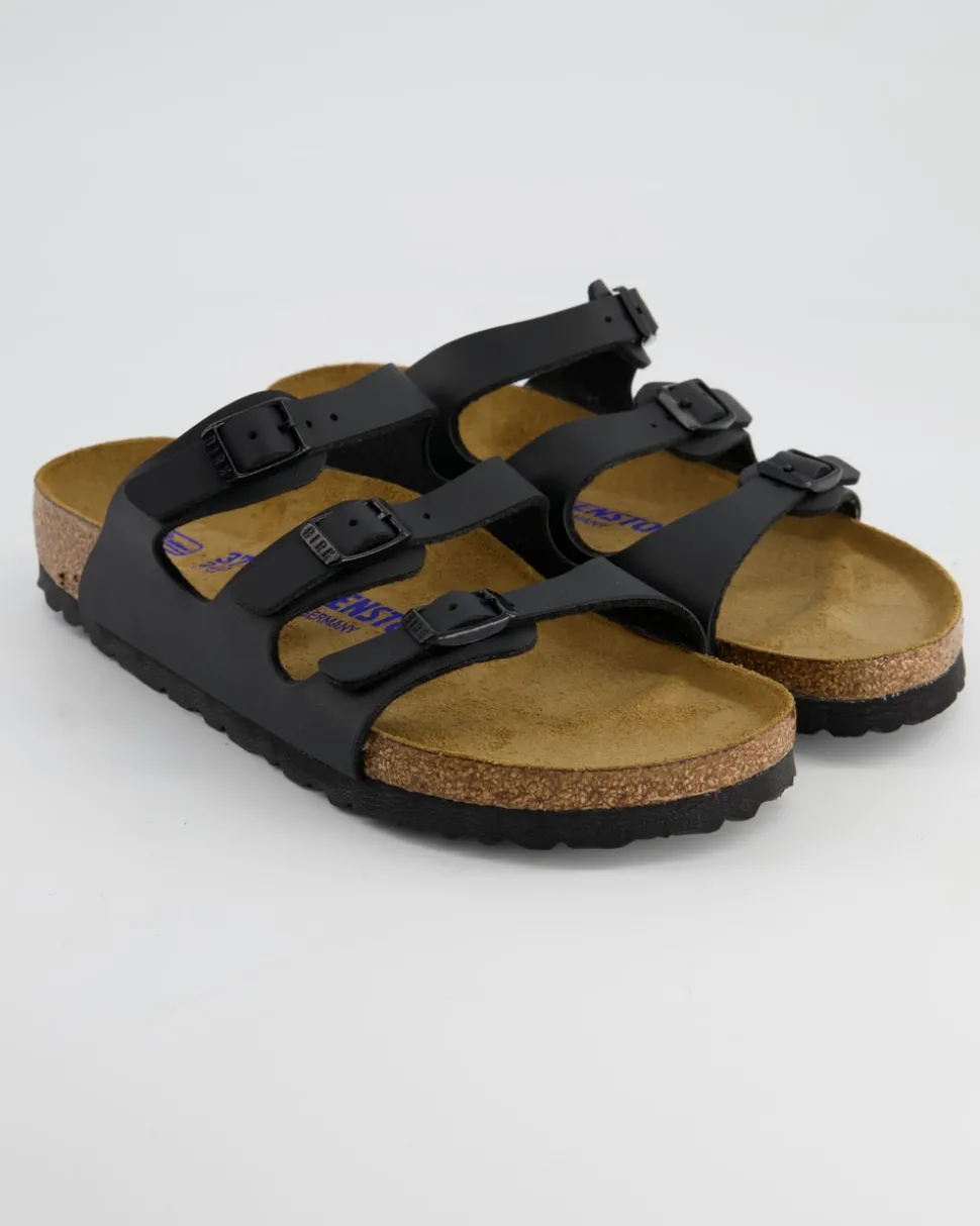 Florida Weichbettung Pantoletten in Schwarz