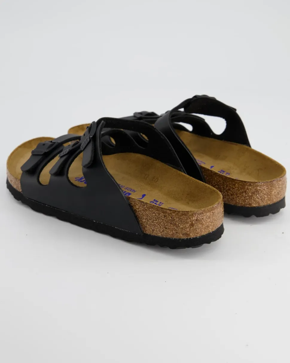 Florida Weichbettung Pantoletten in Schwarz