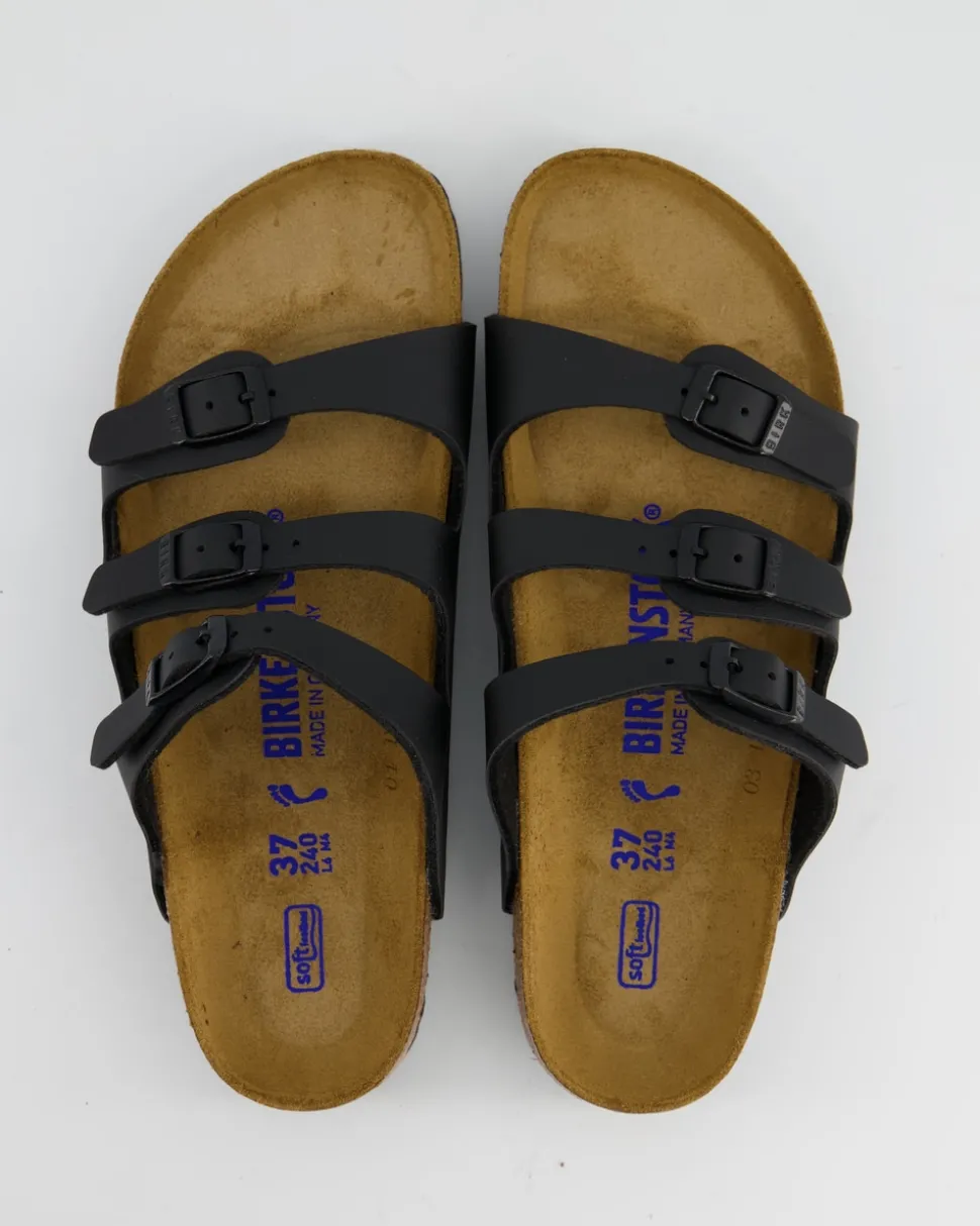 Florida Weichbettung Pantoletten in Schwarz