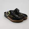 Gizeh Big Buckle Pantoletten in Schwarz