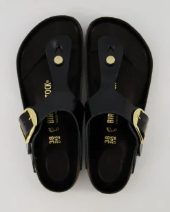 Gizeh Big Buckle Pantoletten in Schwarz