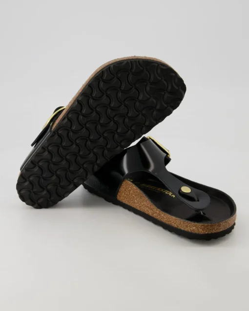 Gizeh Big Buckle Pantoletten in Schwarz