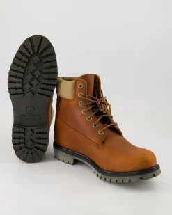 6 in Lace Waterproof Schnürstiefel in Braun