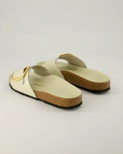 Madrid Big Buckle Pantoletten in Beige