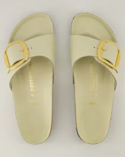 Madrid Big Buckle Pantoletten in Beige