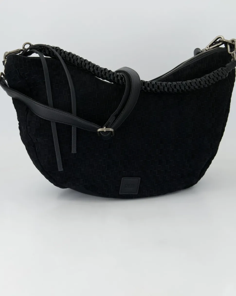 Natural Flow Hobo Handtasche in Schwarz