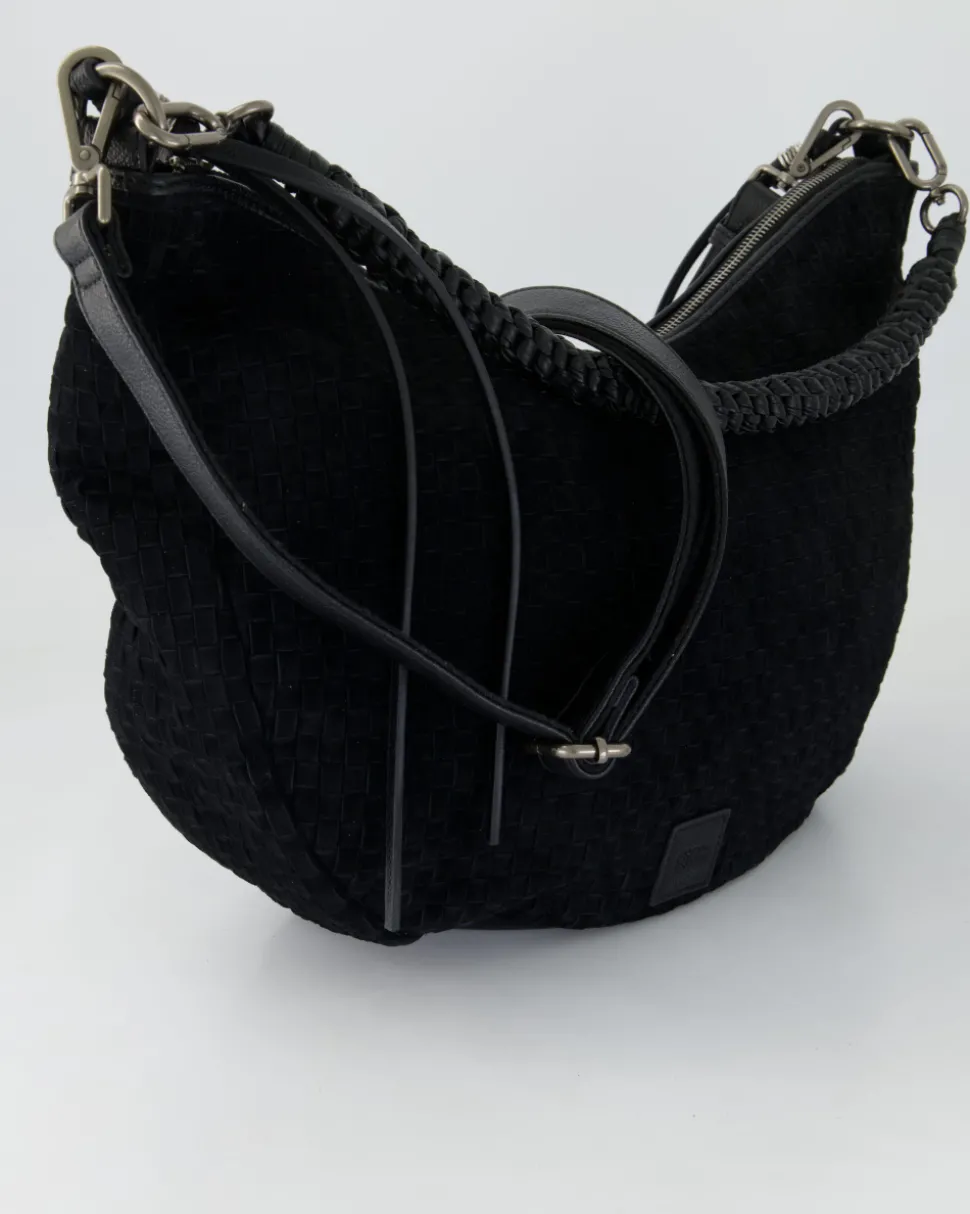 Natural Flow Hobo Handtasche in Schwarz