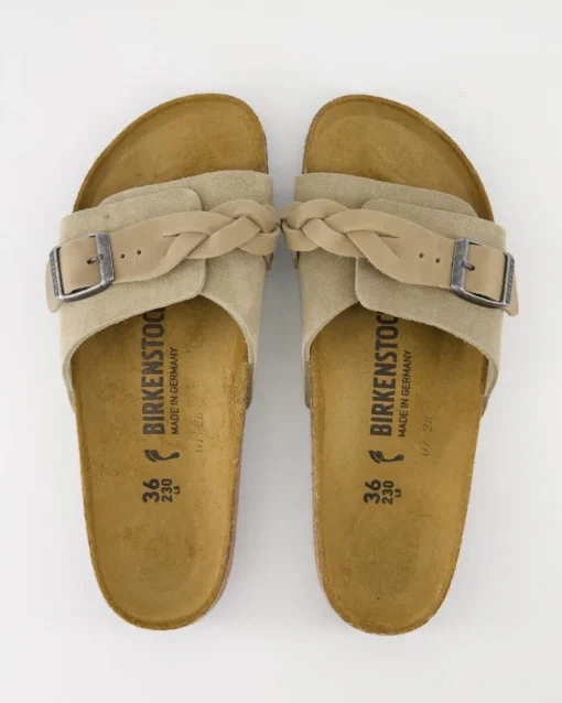 Oita Braided Pantoletten in Beige