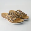 3-000247-4010 Pantoletten in Gold