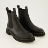 Print Chelsea Boots in Schwarz