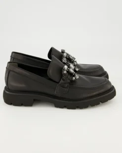 Print Slipper in Schwarz