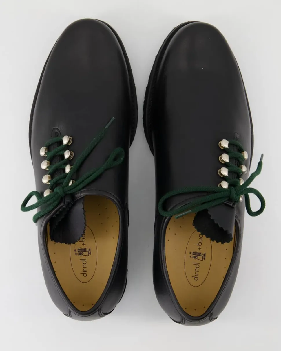 6139-01 Trachtenschuhe in Schwarz