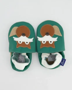 6003 Krabbelschuhe in Grün