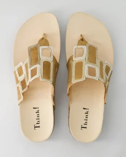 3-001136-4000 Pantoletten in Beige