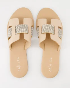 12260 Pantoletten in Beige