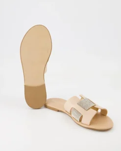 12260 Pantoletten in Beige