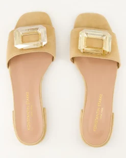 2558 Pantoletten in Beige