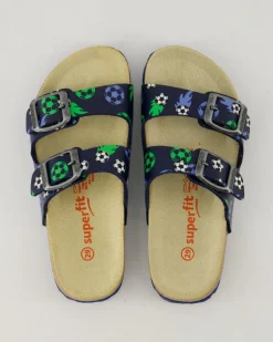 1-800111-8110 Pantoletten in Blau