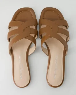 1222 Pantoletten in Braun