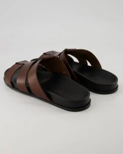 6857 Pantoletten in Braun