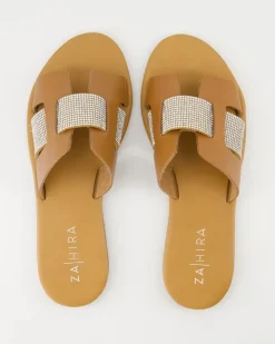 12260 Pantoletten in Braun