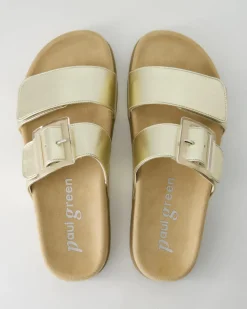 6157 Pantoletten in Gold