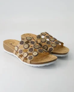 3-000247-4010 Pantoletten in Gold