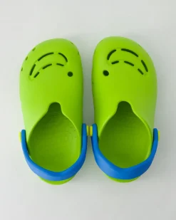 1-000990-7500 Pantoletten in Grün