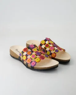 3-000247-0020 Pantoletten in Mehrfarbig