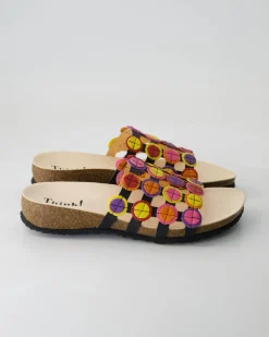 3-000247-0020 Pantoletten in Mehrfarbig