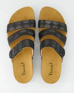 3-001176-0000 Pantoletten in Schwarz