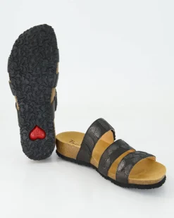 3-001176-0000 Pantoletten in Schwarz