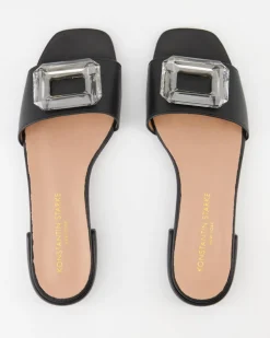 2558 Pantoletten in Schwarz