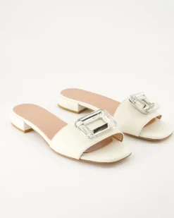 2558 Pantoletten in Weiß