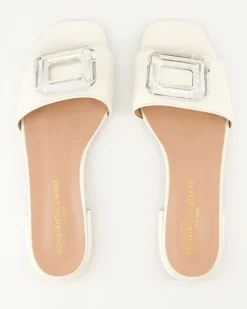 2558 Pantoletten in Weiß