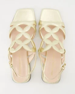 6154 Sandalen in Gold
