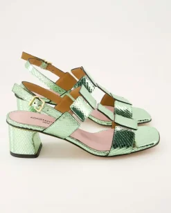 604 Sandalen in Grün