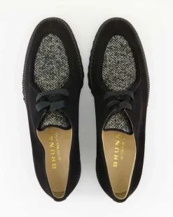 11615 Schnürschuhe in Schwarz