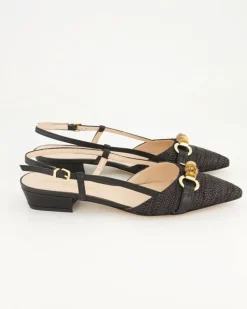 215 Slingpumps in Schwarz