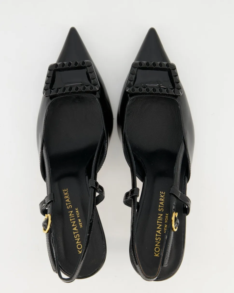 0633 Slingpumps in Schwarz