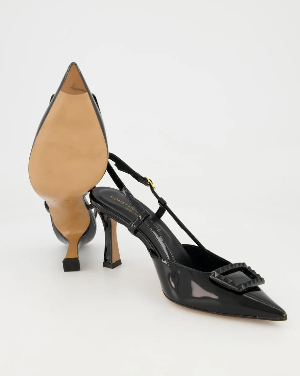 0633 Slingpumps in Schwarz