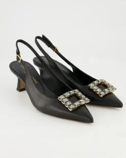 0440 Slingpumps in Schwarz