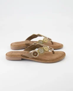 75.451 Zehentrenner in Beige