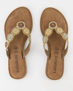 75.451 Zehentrenner in Beige